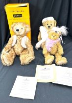 Deans Rag Book limited edition bear, Vince 15 of 40, with COA. Alexandra by Gallery teddy bears with