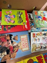 Large selection of childrens vintage books / annuals to include Judy, Magic Roundabout, Ruprt the