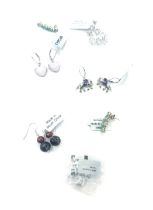 Selection of Gemporia gemstone earrings, all with COAs