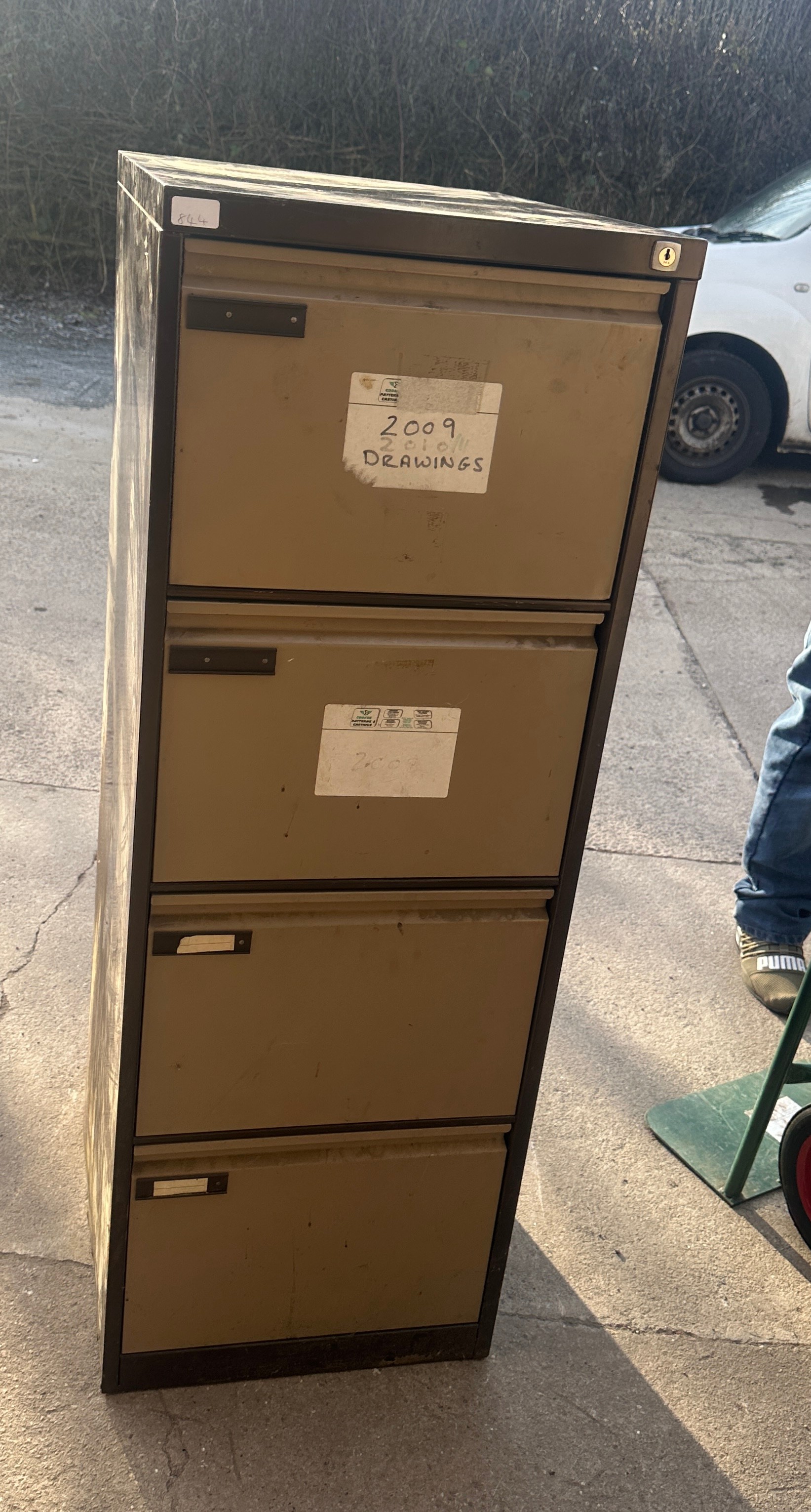 Four drawer filing cabinet