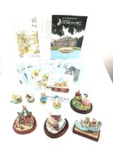 Selection of Beatrix Potter Border fine art ornaments, some with COA, to include Peter Rabbit,