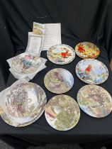 Large selection of collectors plates, to include Wedgwood, Royal Worcester etc