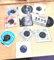 Selection of 45's includes Rolling Stones, Beatles etc