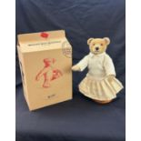 Boxed Steiff pat and nora titanic teddy bear height 13 inches