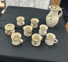 Vintage stone ware salt glazed coffee set