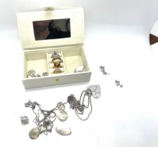 Selection of assorted jewellery includes silver