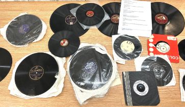 Large selection of assorted records includes eclipse, britannia bag etc