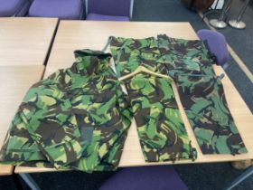 Selection of Army Camo uniform size large