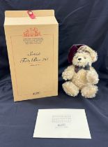 Steiff scottish teddy bear 2001 32cm 654855 with box and coa number 34