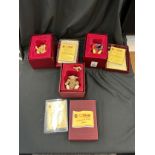 Selection of 3 boxed Steiff Enesco collection bears, 1991, 1995, 1992 with COA