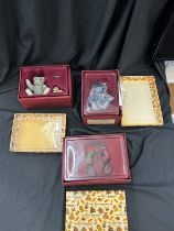 Selection of 3 boxed Steiff Enesco collection bears, Dew Drop Rose, Forget me not, 1998 Classic