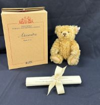 Steiff - Alexandra Bear - QVC Exclusive - Ltd Edt - Cert No 01103 with box and coa