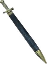 French artillery short sword ( cabbage cutter ) dated 1836 complete with scabbard, length 66 cm.