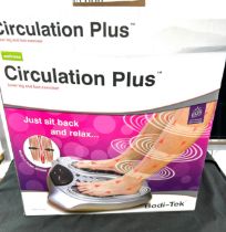 Boxed circulation plus foot and leg massager