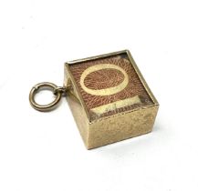 9ct gold 10 shilling emergency money charm weight 2.9g