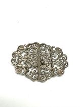 Vintage Sterling Silver Ladies Vanity Belt Buckle 45g