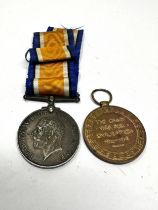 WW1 medal pair to 119848 pte t.a.gray notts & derby