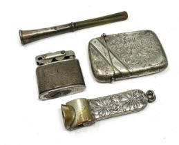 4 x .925 sterling tobacciana items