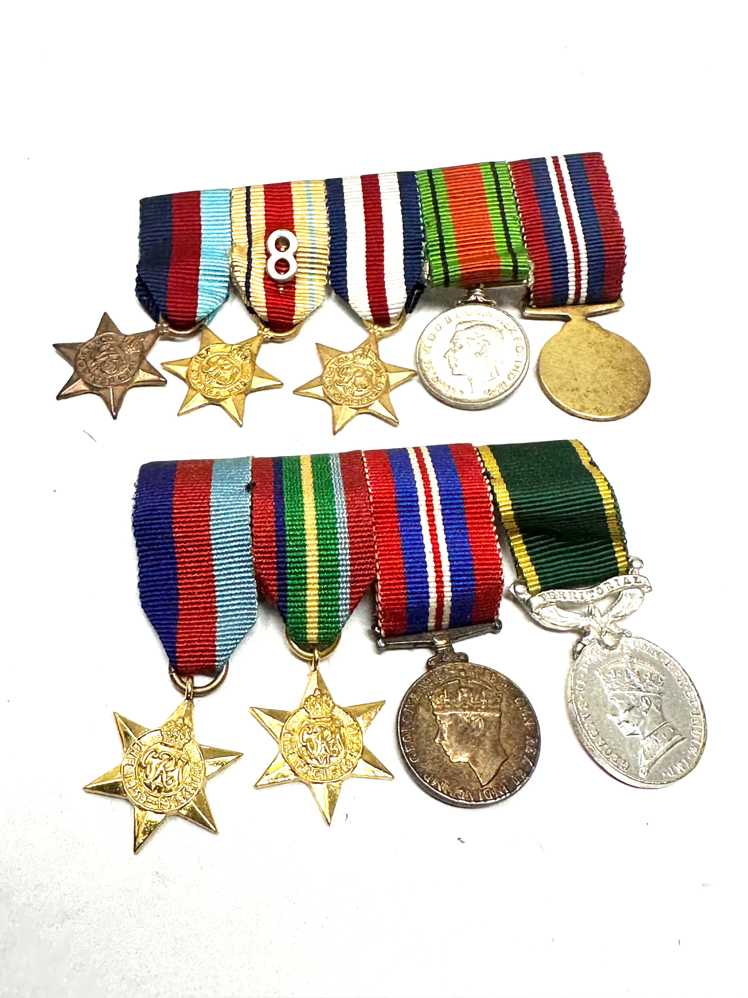 2 miniature medals groups