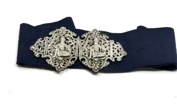 Indian / asian silver nurses buckle & belt