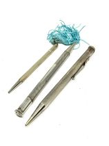 3 x .925 sterling propelling pencils