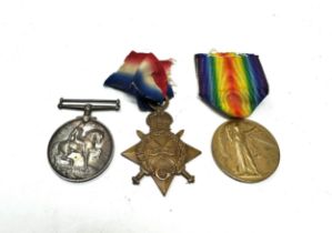 WW.1 1914-15 Star Trio. Named. 14001 Pte. G.C. Phillips Notts & Derby Regt.