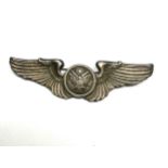 WWII US Army Air Force Sterling Marked Wings