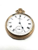 Antique open face Am Watch Co waltham Mass Bond St pocket watch the watch is ticking Dennison 10