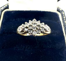 9ct gold diamond ring weight 2.6g 0.25ct diamonds