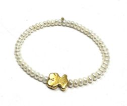 18ct gold & pearl Tous sweet dolls bracelet hallmarked tous 750