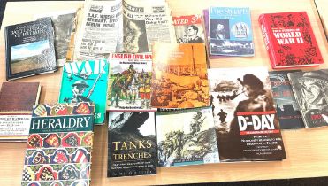 Selection of vintage War books to include Battles of WW1/2 , D-Day etc