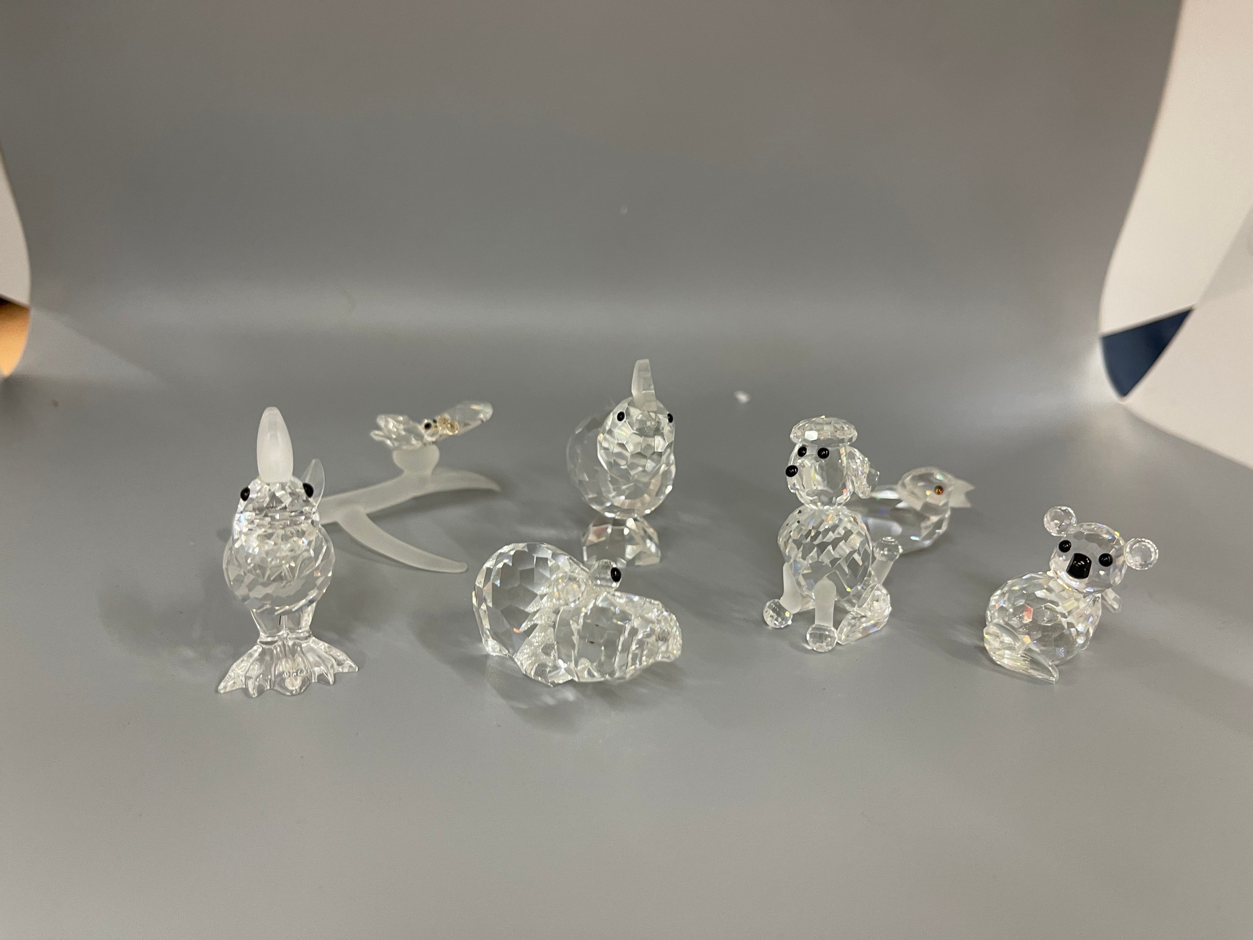 Selection of Swarovski figures includes Koala, Butterfly, Hippo etc