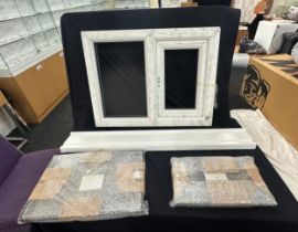 Window frame and glass, never used, 600x800 with handle and key