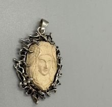 Vintage silver mounted cameo by plsc-bm