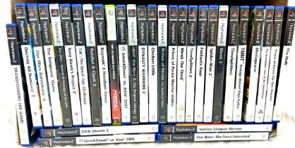 Selection of Playstation 2 games to include Star Wars, Simpsons etc, all untested