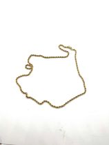 9ct gold rope chain, chain length: 44cm, approximate weight 2.9g