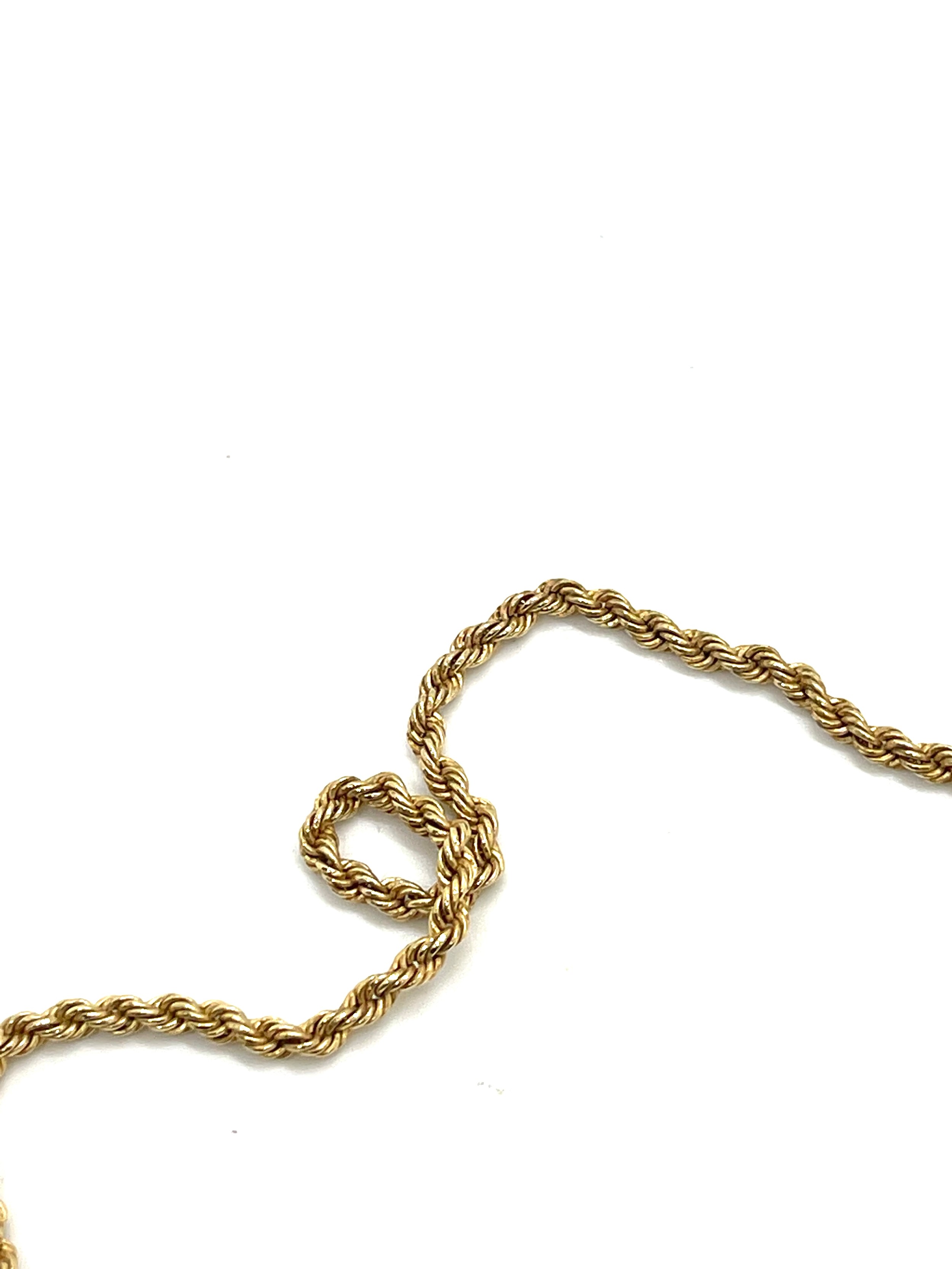 9ct gold rope chain, chain length: 44cm, approximate weight 2.9g - Bild 4 aus 5