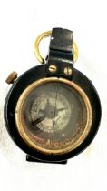 Military marching compass marked F Barker and Son London