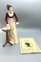 Royal Doulton lady figure ' The Romance of Literature Literary Heroines Elizabeth Bennet' No 630.