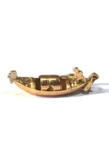 9ct gold italian gondola charm weight 1.6g