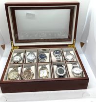 Large selection of ladies and gents wristwatches includes Ben Sherman, Sekonda, Casio etc, untested