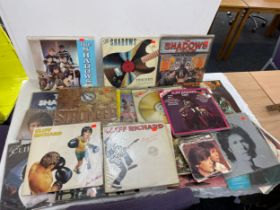 Large selection of Cliff Richard and The shadows records