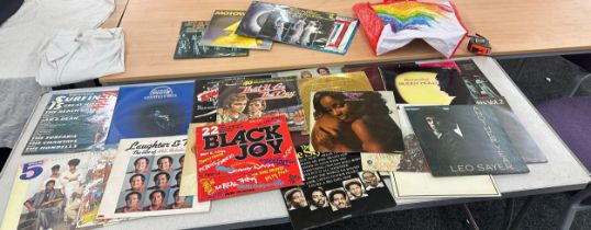 Large selection of assorted records to include Carpenters, Barry White, Diana Ross etc