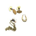 Selection of gold jewellery, total weight 7.9grams