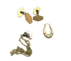 Selection of gold jewellery, total weight 7.9grams