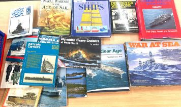 Selection of vintage naval books