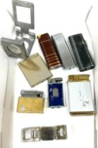 Selection of vintage lighters to include Colibri Lighters, Vintage Royal Musical musical lighter