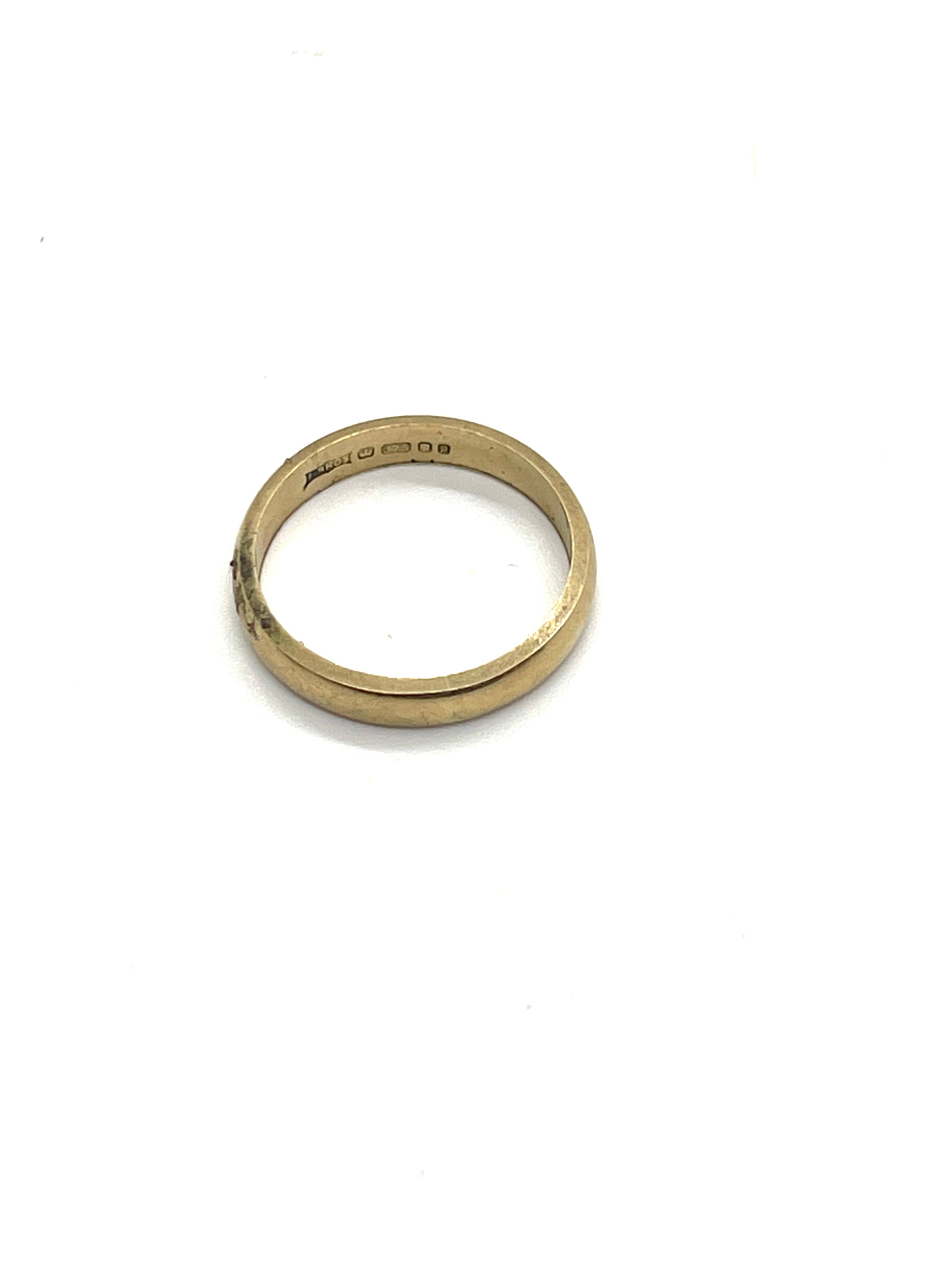 Ladies 9ct gold wedding band, ring size I/J, total weight 1.8 - Bild 3 aus 3