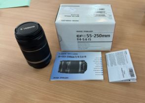 EFS55-250MM Canon lens - untested