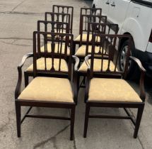 8 antique chairs includes 2 carvers